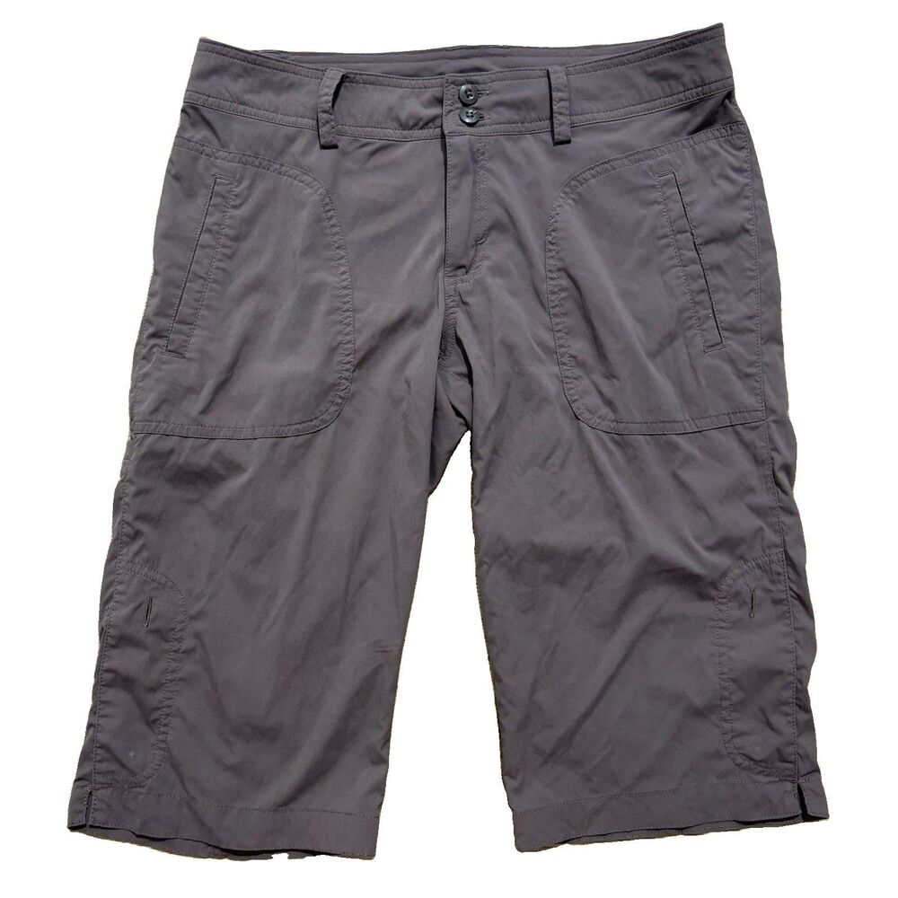 Patagonia Solimar Shorts Women's Sz 4 Brown Bermuda Roll Up Hiking Outdoor
